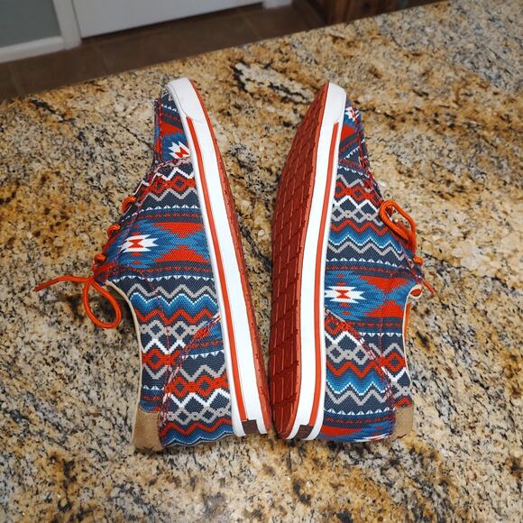 Twisted X Hooey Loper Aztec Red Multi-Color Shoes WHYC026 Women's Sz 8.5M - Picture 6 of 13